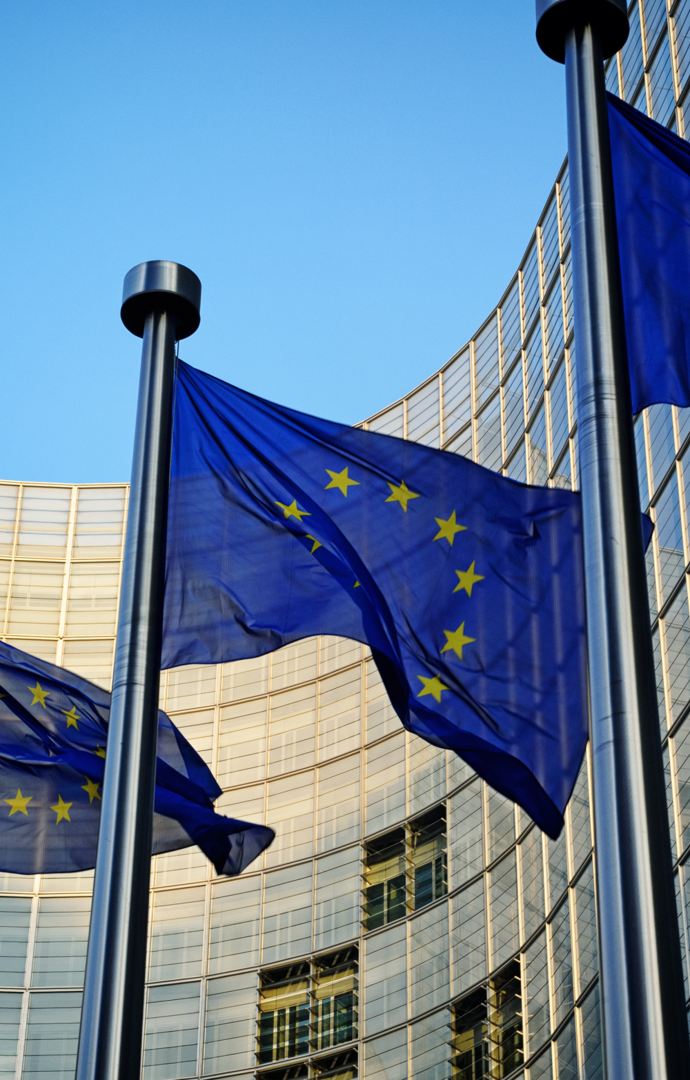European Commission and EU flags