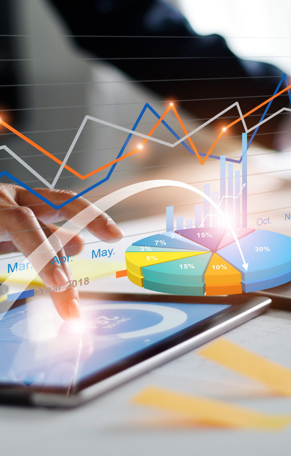 Colorful virtual data analysis